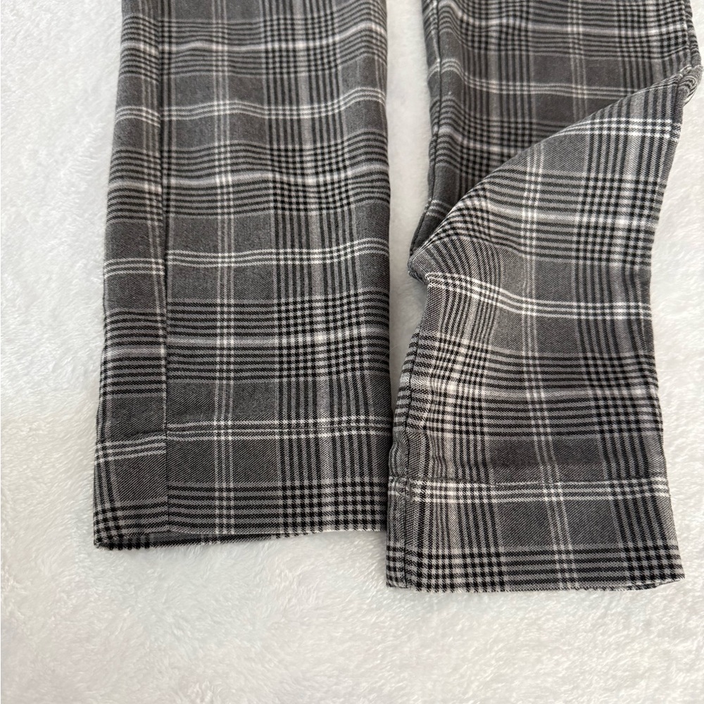HOLLISTER Ultra High Rise Black Grey White Plaid Stretch Skinny Pants S - Picture 3 of 7